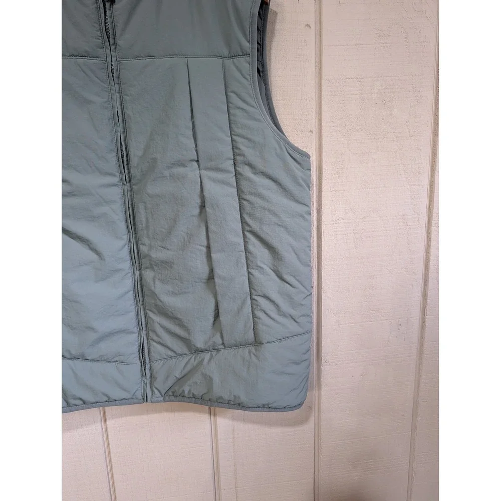 Banana Republic Mens Performance Vest Green Clay Quilted Full‎ Zip Puffer Large